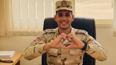 وفاة ظابط جيش بطريق اسكندريه