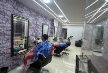 صالون بيت الحلاقة في حدائق الأهرام