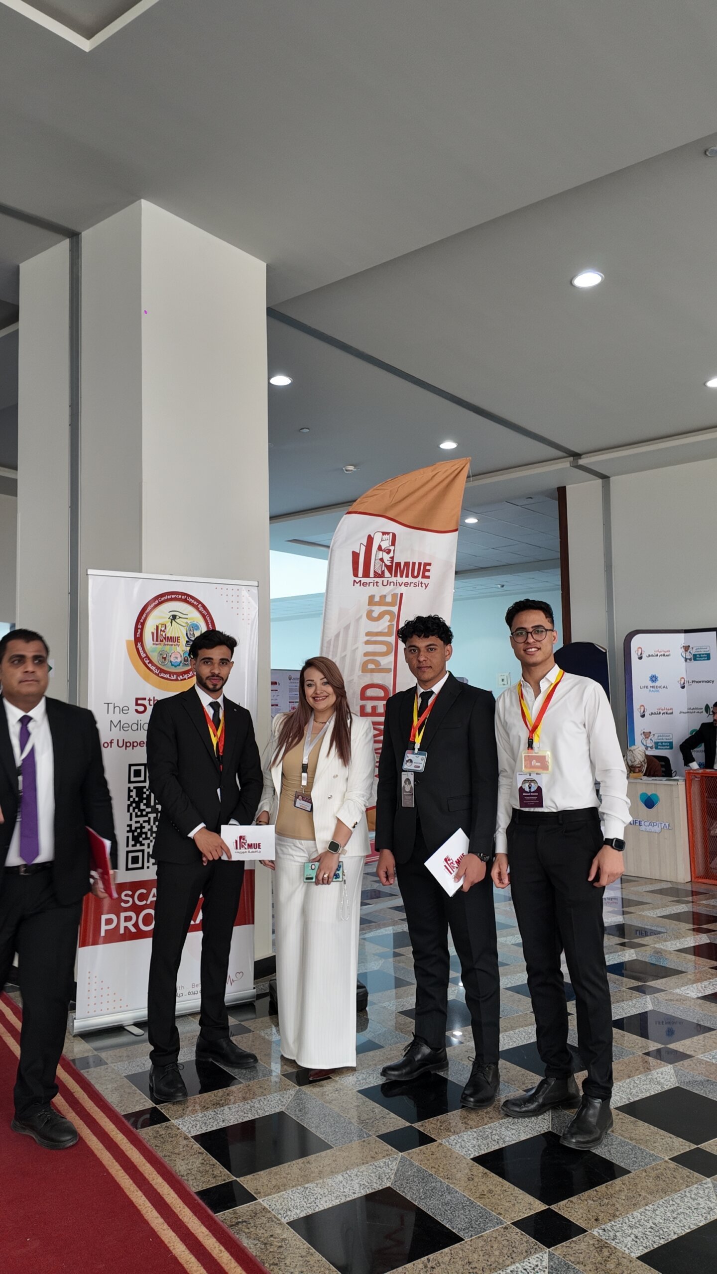 تيم MED PULSE جامعة ميريت مع نقيب الصيادلة