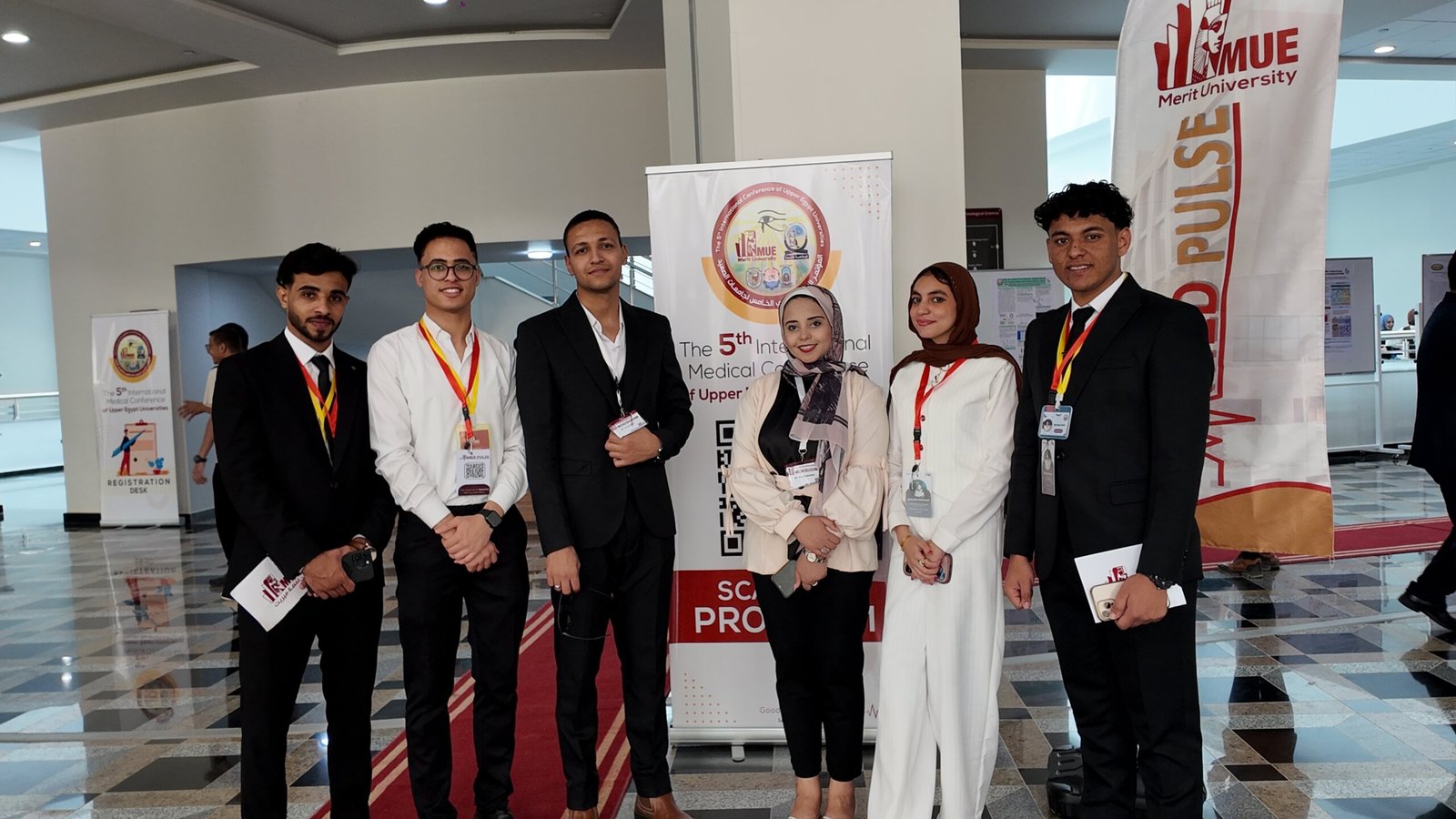 تيم MED PULSE جامعة ميريت مع رعاية الشباب 