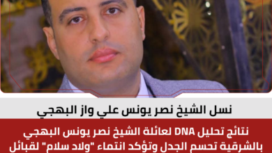 نسل الشيخ نصر يونس علي واز البهجي