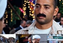 لقطة سينمائية من فيلم دكان شحاتة تجمع أبطال العمل وتجسد الصراع الاجتماعي والسياسي في تلك الحقبة.
