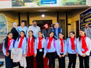 جانب من متابعة مدرسة بطريركية الروم الكاثوليك بالإسكندرية ومجريات الحدث