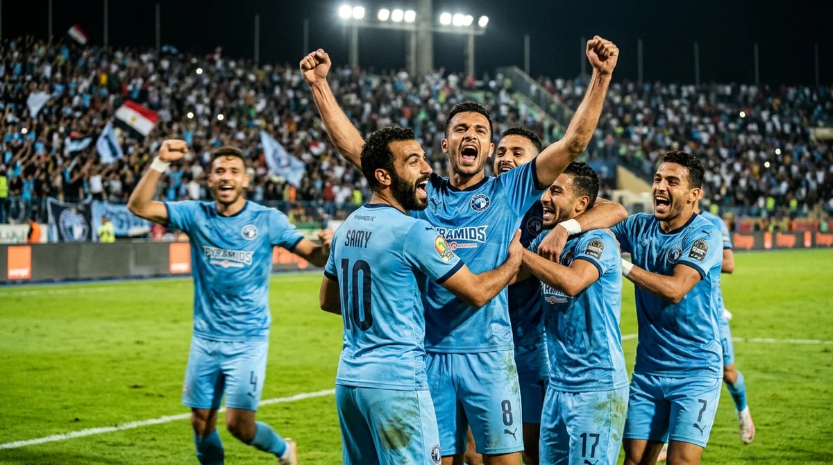 مباراة طلائع الجيش وبيراميدز احتفالات الفوز