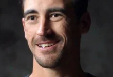 Australian fast bowler Mitchell Starc in match action 2026