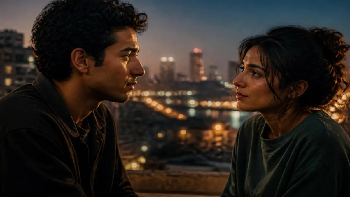 مشهد درامي شبابي يجمع أبطال فيلم ولا كان عالبال
