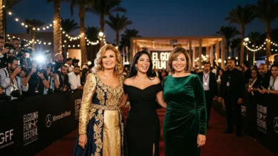 يسرا ومنى زكي وليلى علوي في مهرجان الجونة السينمائي بإطلالات ساحرة